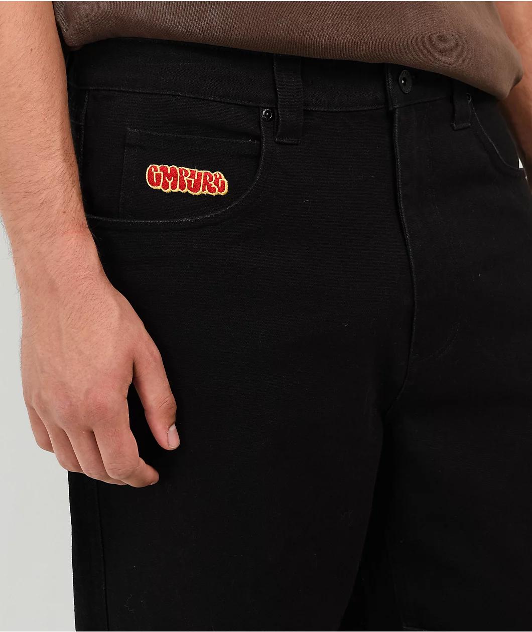 Empyre Black Canvas Carpenter Skate Pants Product Image