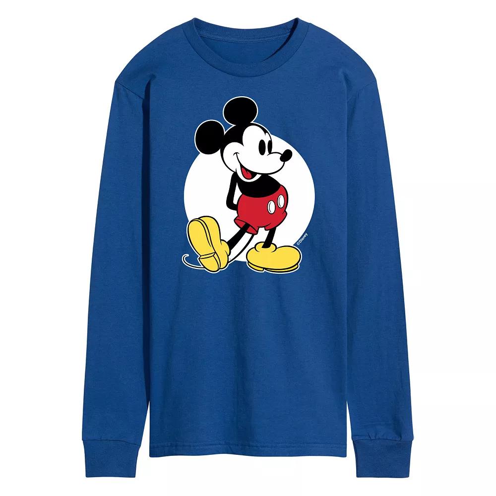 Disney's Mickey Mouse Men's Classic Long Sleeve Graphic Tee,  Product Image
