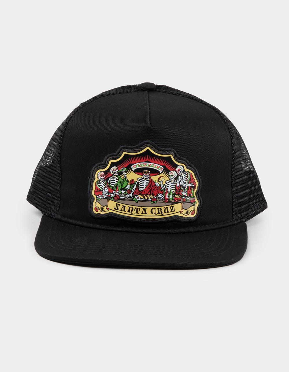 SANTA CRUZ Guzman Dead Diner Trucker Hat - BLACK Product Image