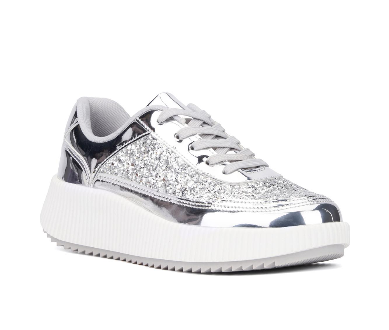 Women's New York and Company Tana Wedge Platform Sneakers Product Image