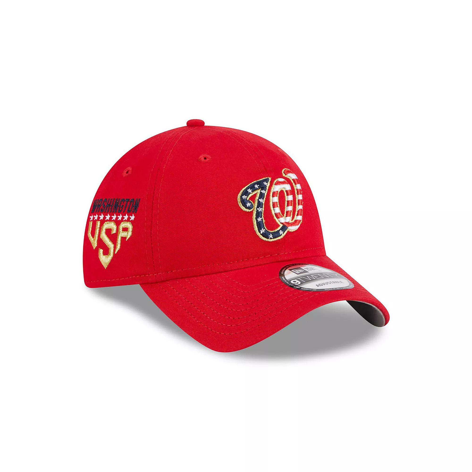 Men's New Era  Red Washington Nationals 2023 Fourth of July 9TWENTY Adjustable Hat Product Image