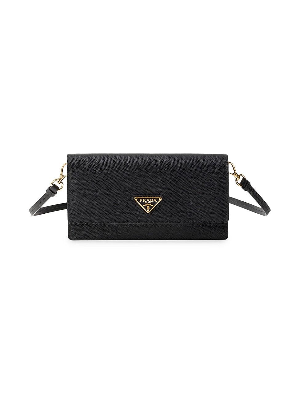 Womens Saffiano Leather Mini Pouch Product Image