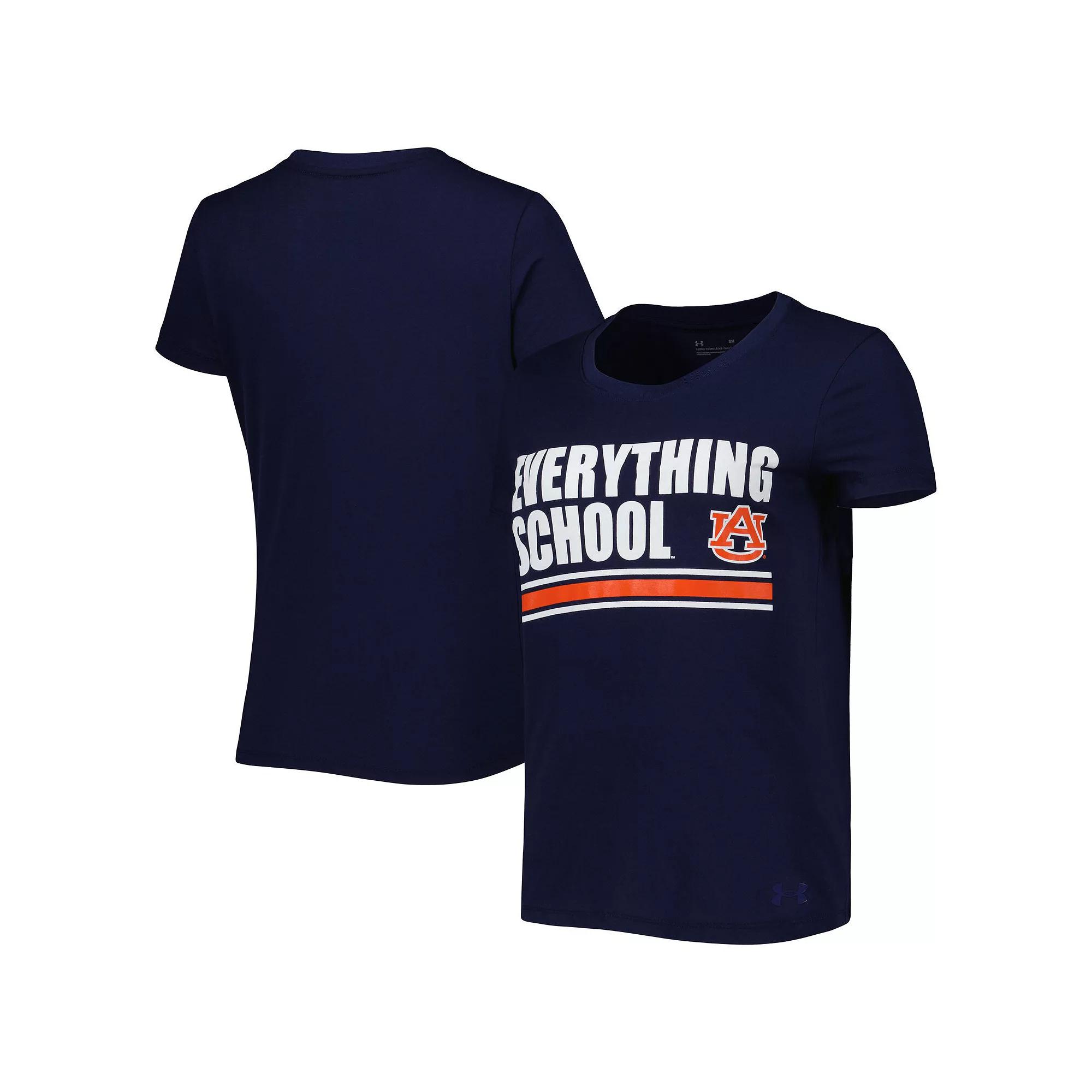 Women's Under Armour Navy Auburn Tigers Auburn Everything School T-Shirt,  Product Image