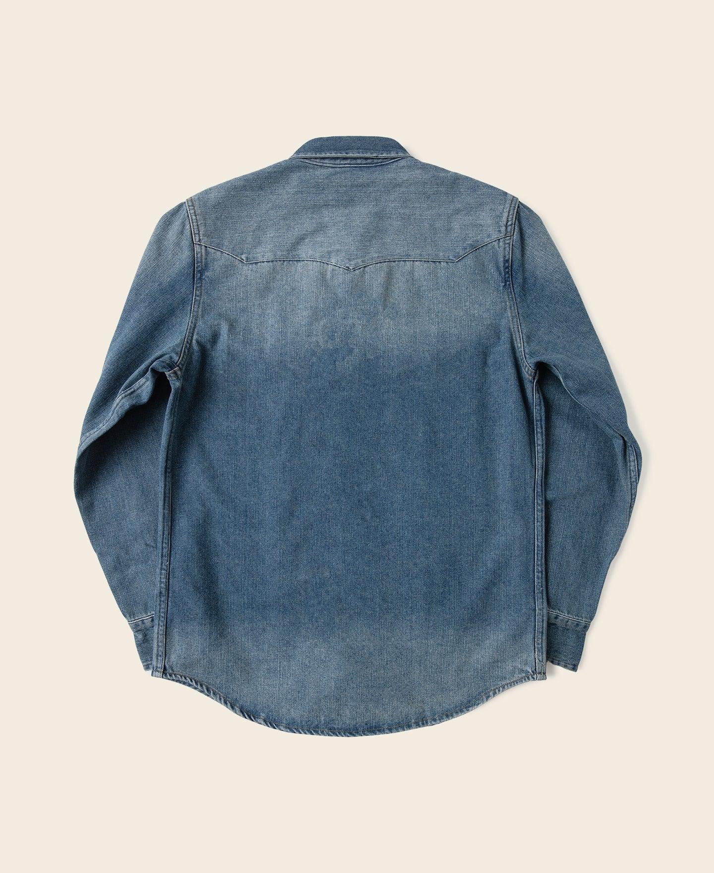 1950s Slub Denim Western Shirt Product Image