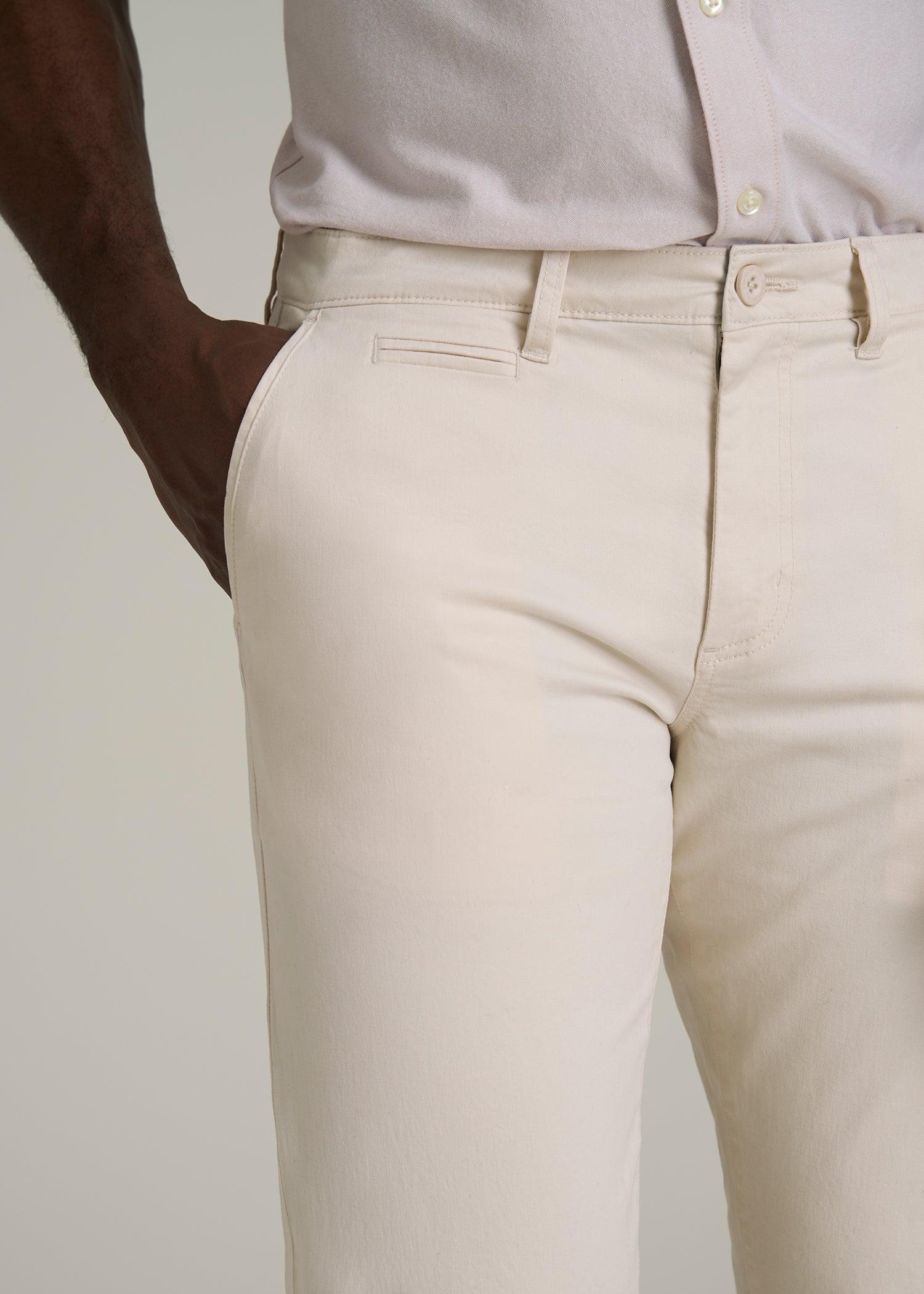 J1 STRAIGHT Leg Chinos for Tall Men in Chalk Male Product Image
