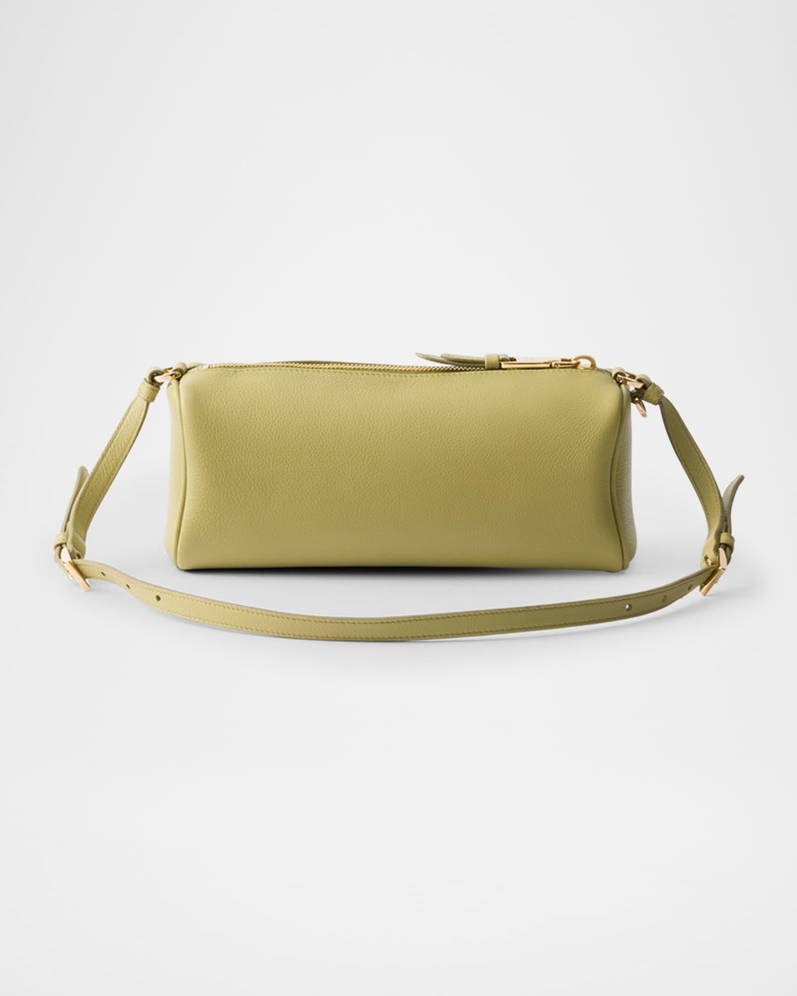 Rounded Calfskin Leather Pouch Bag Product Image