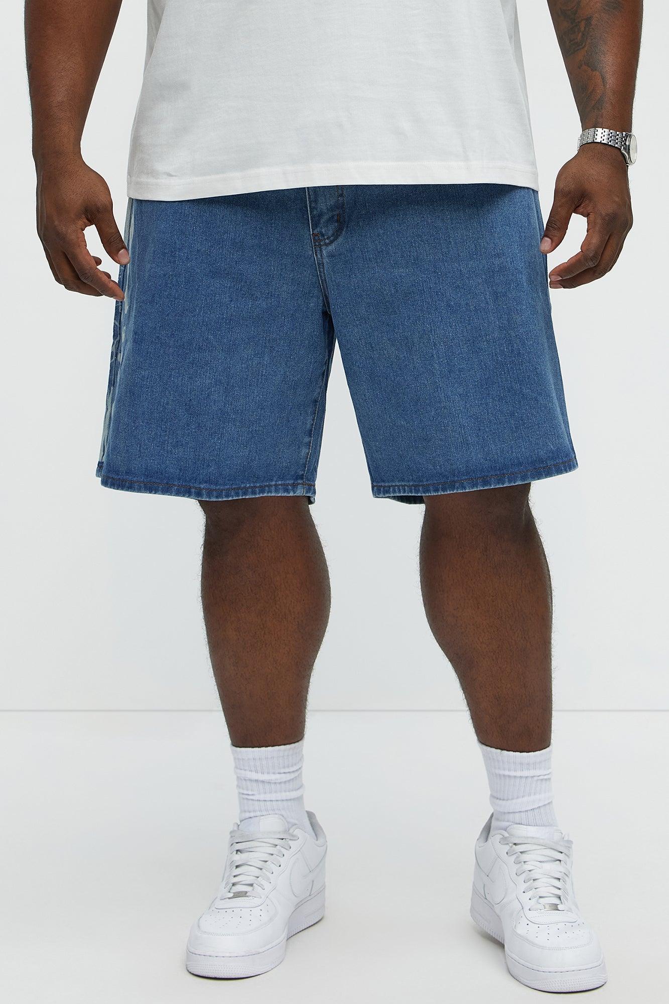 Coast Drift Relaxed Denim Shorts - Medium Blue Wash Product Image
