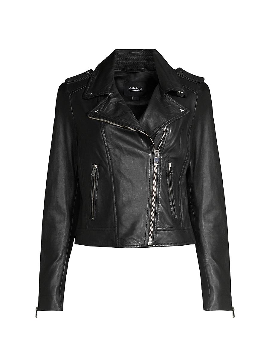 Womens Donna Leather Jacket Product Image