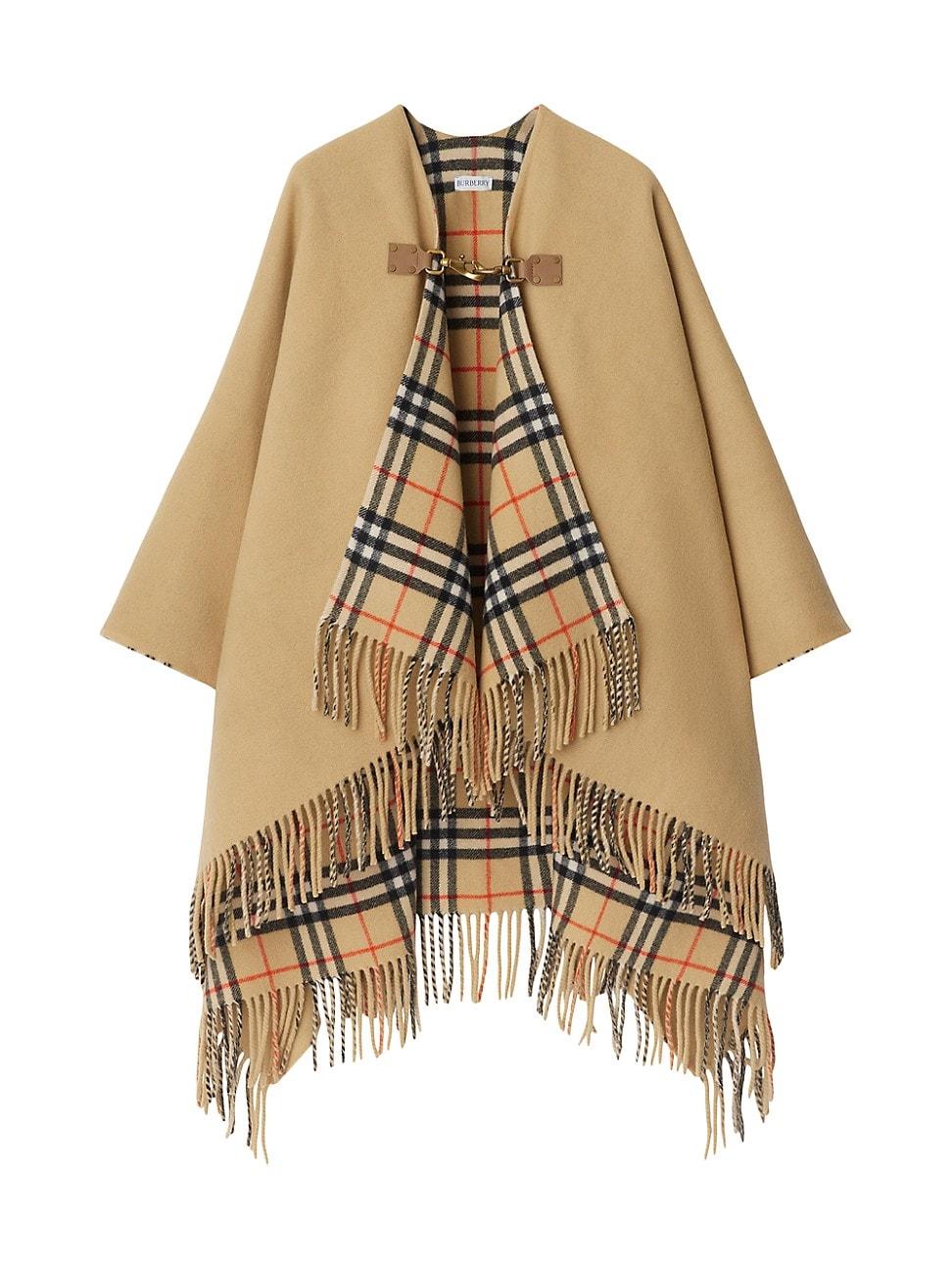 Womens St. Marsh Check Wool Cape Product Image