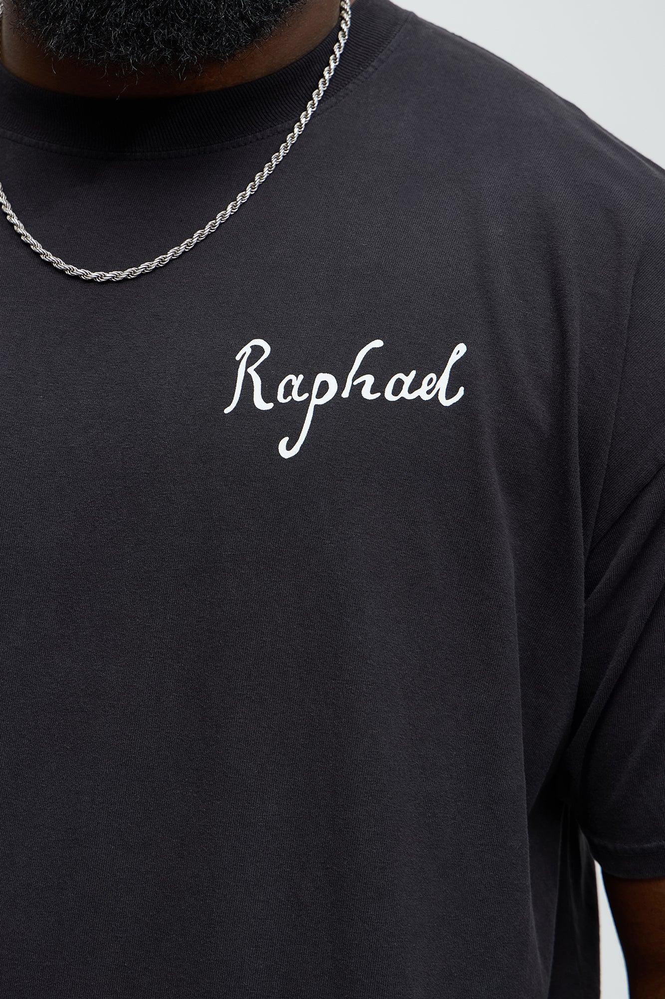 Raphael The School Of Athens Oversized Short Sleeve Tee - Black Male Product Image