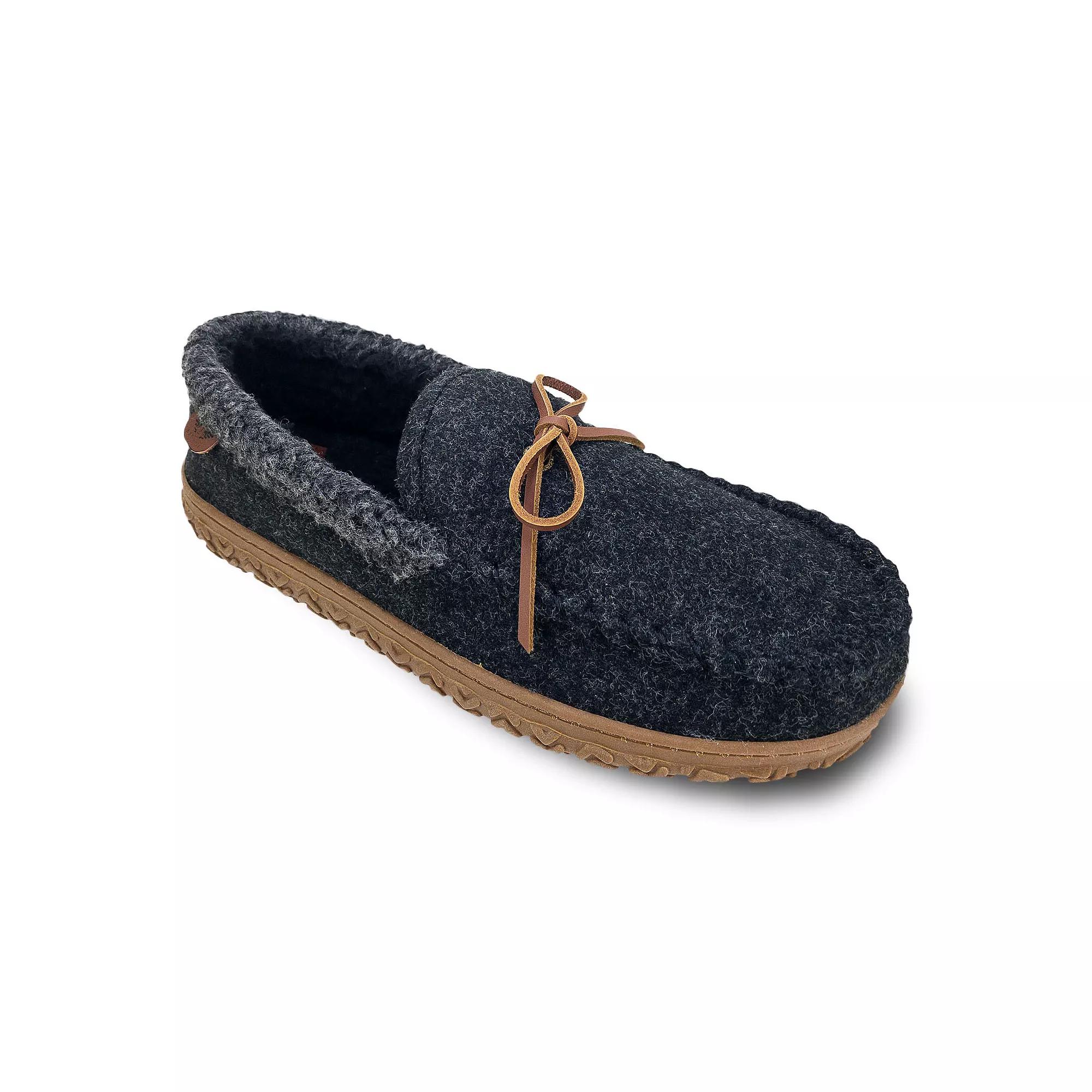 Dockers® Rugged Rolled Collar Boater Men's Moccasin Slippers, Size: 14, Gray Product Image