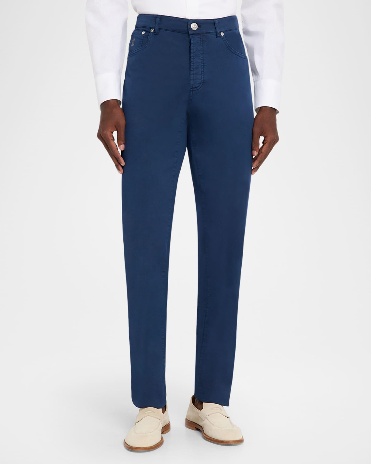 Men's Italian-Fit Denim Five-Pocket Pants Product Image