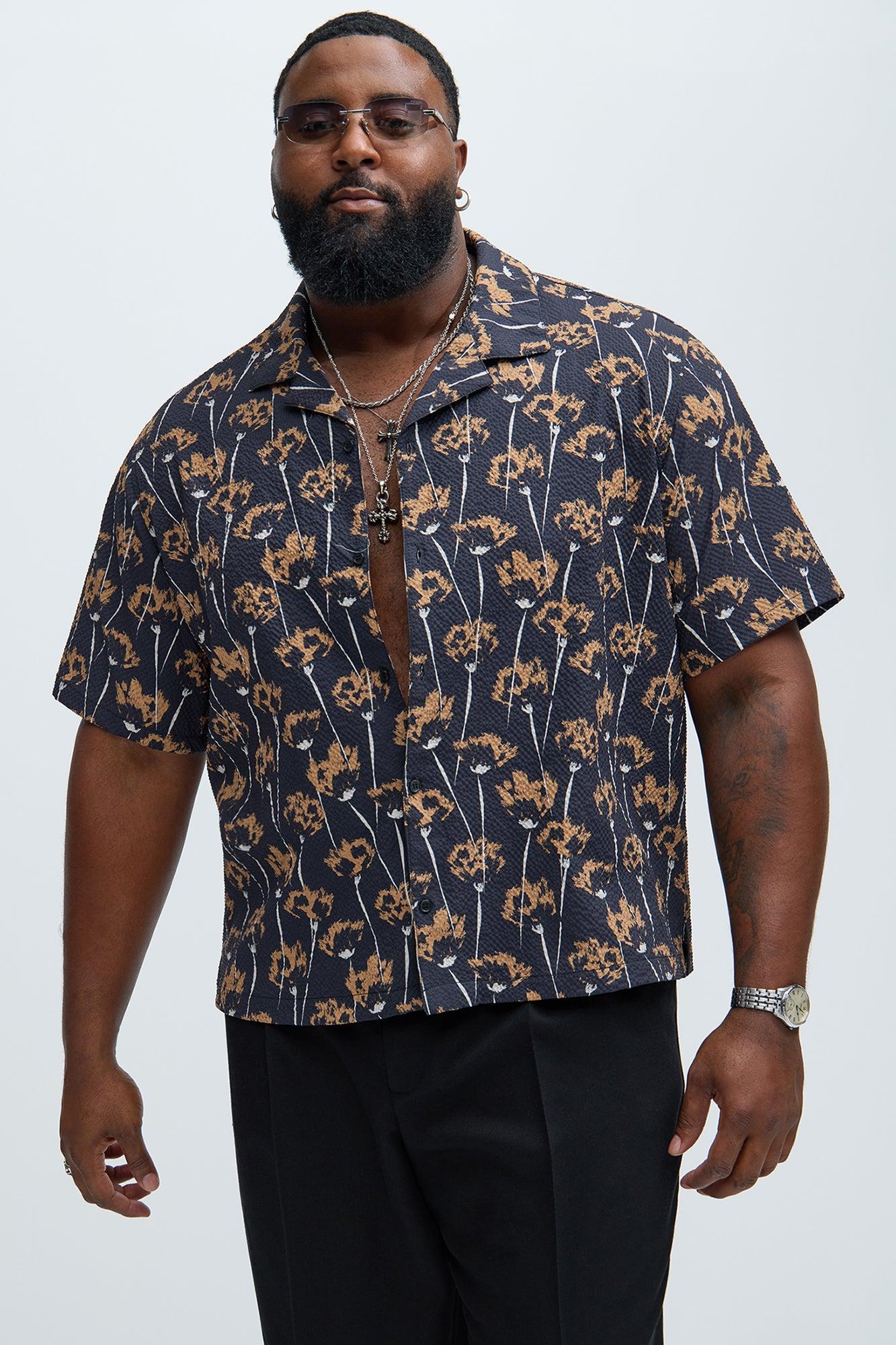 Raven Textured Shirt - Brown/combo Product Image
