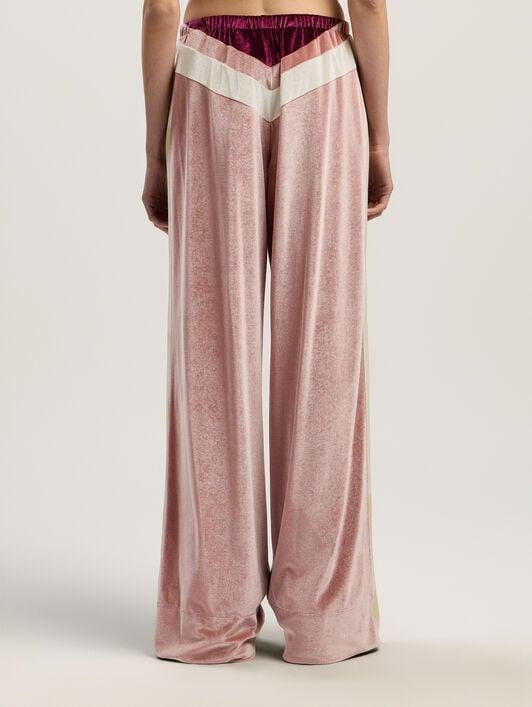 Colorblock Chenille Track Pants Product Image