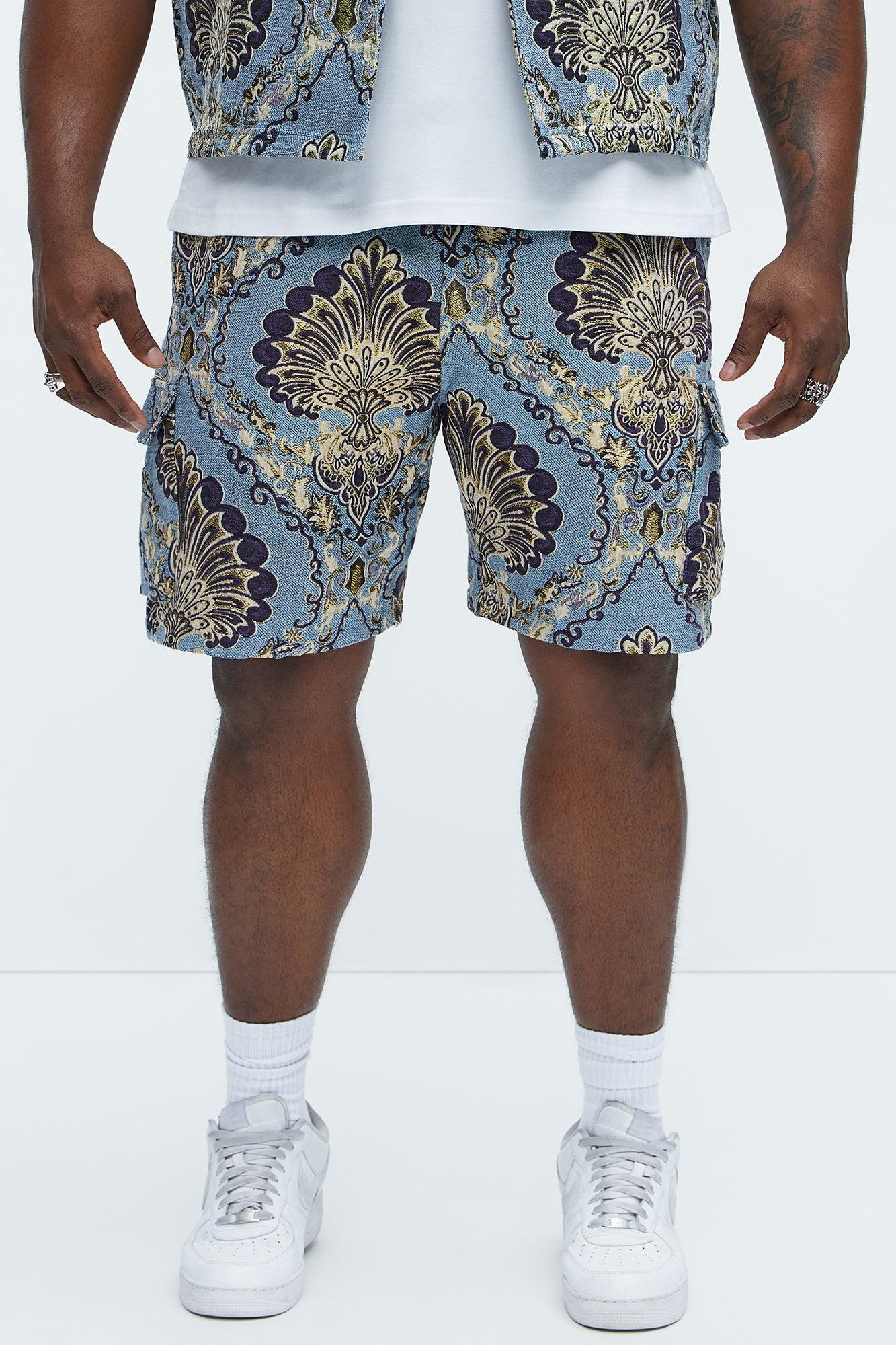 Highland Tapestry Shorts - Blue/combo Product Image