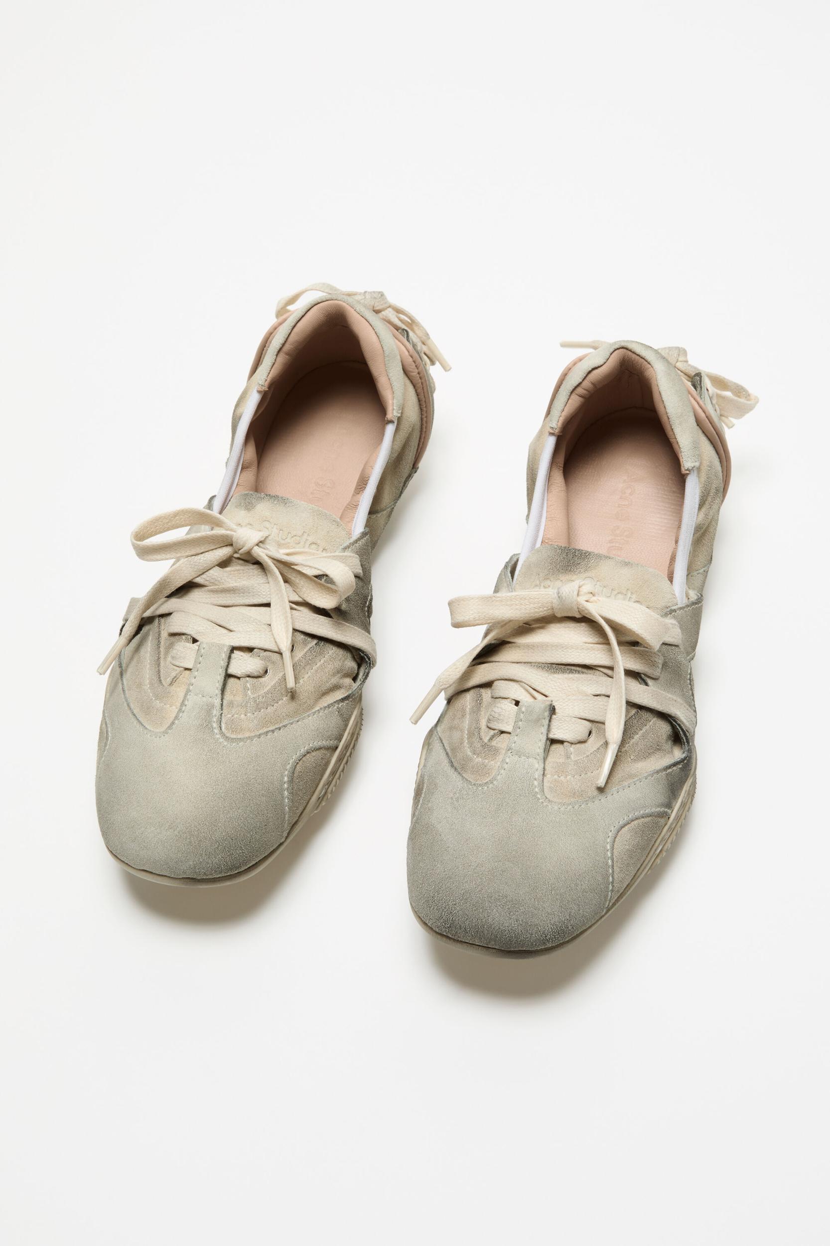 Lace-up suede shoes Product Image