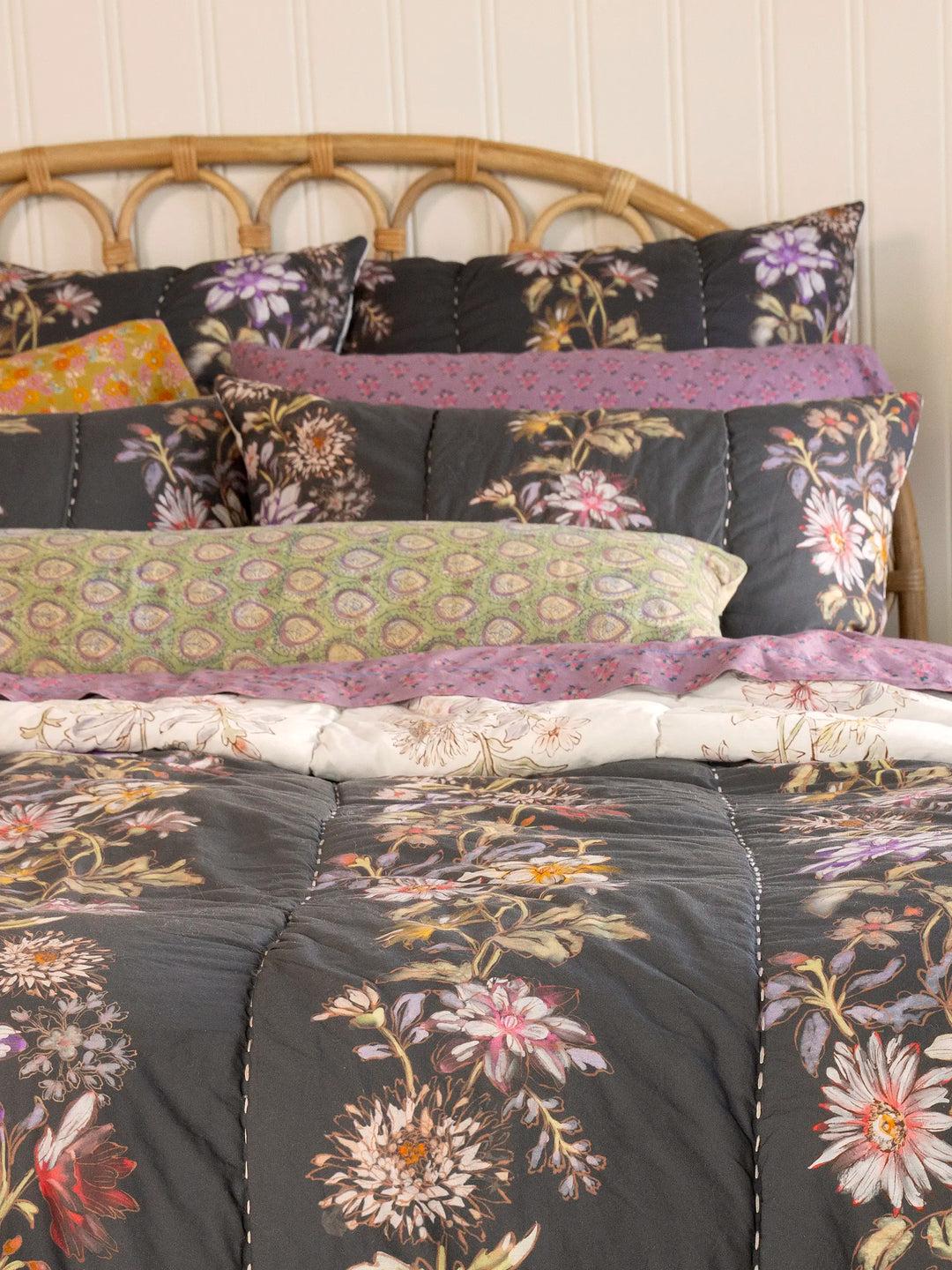 Vintage Kantha Reversible Lumbar Pillow Product Image