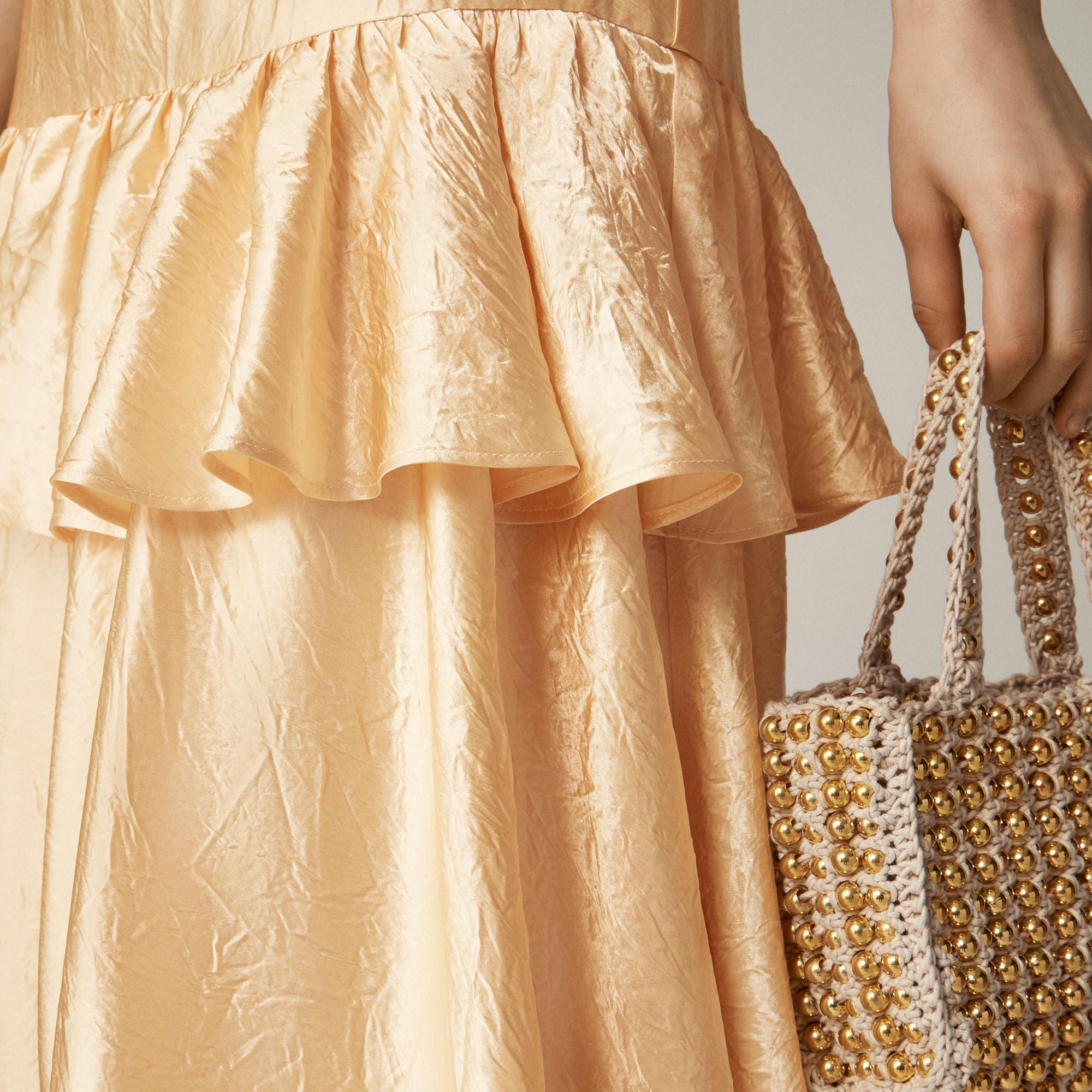 Collection ruffle-tier midi skirt Product Image