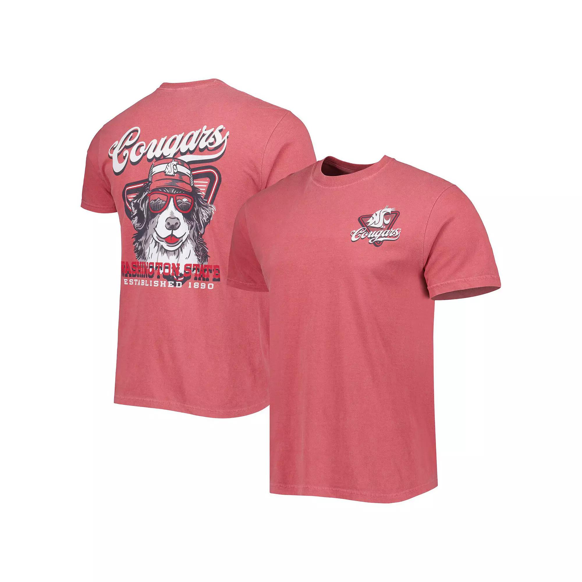 Men's Crimson Washington State Cougars Man's Best Friend Comfort Colors T-Shirt, Size: Medium, Wsc Red Product Image