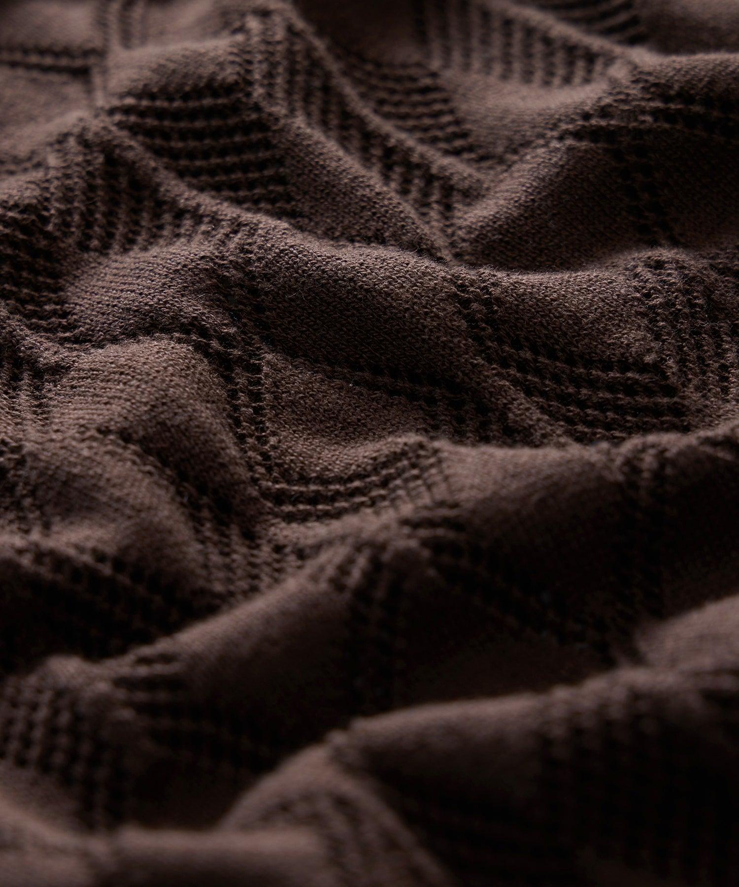 Silk-Cotton Diamond Sweater Polo Product Image