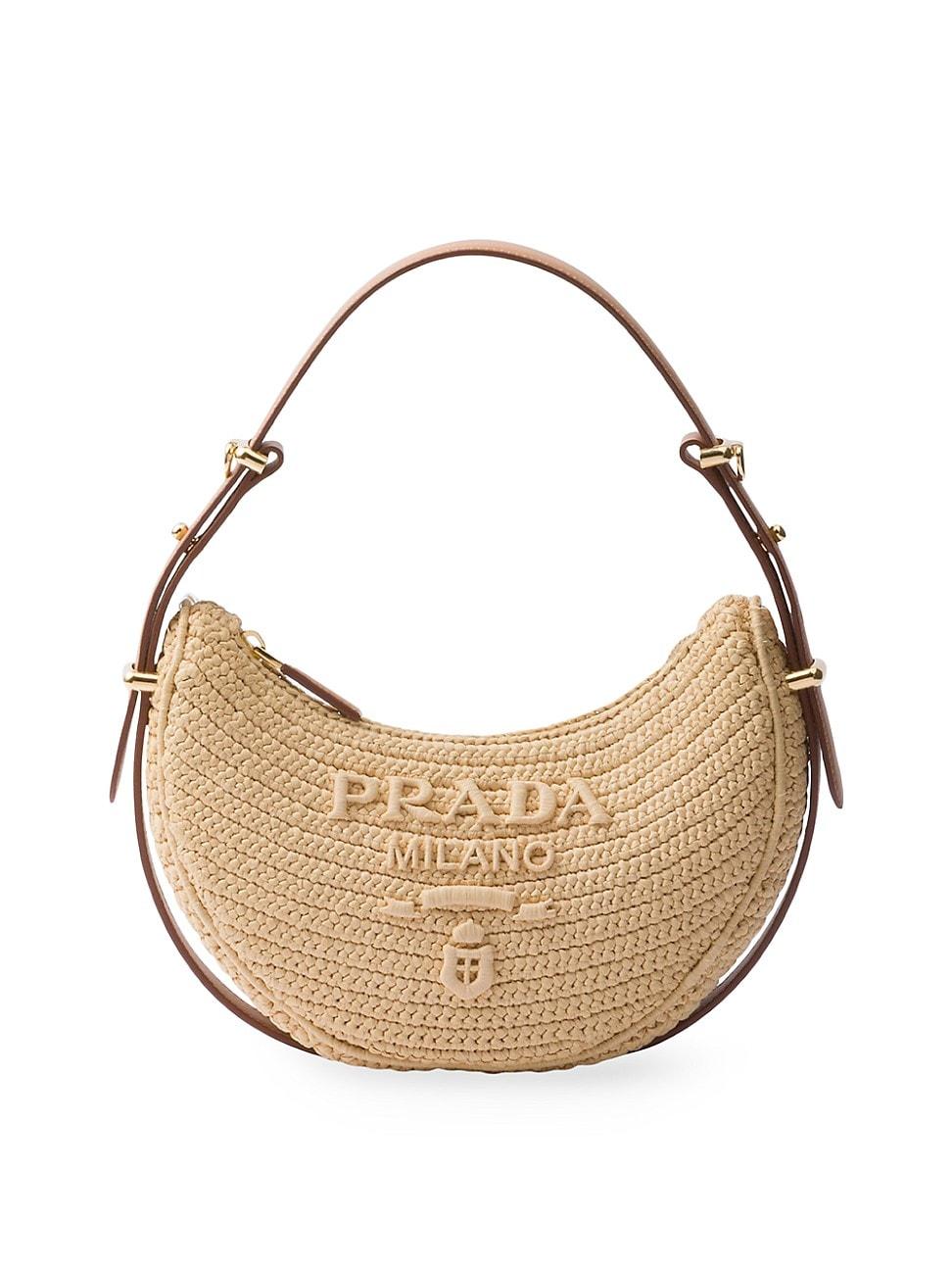 Womens Prada Arqu Crochet Shoulder Bag Product Image