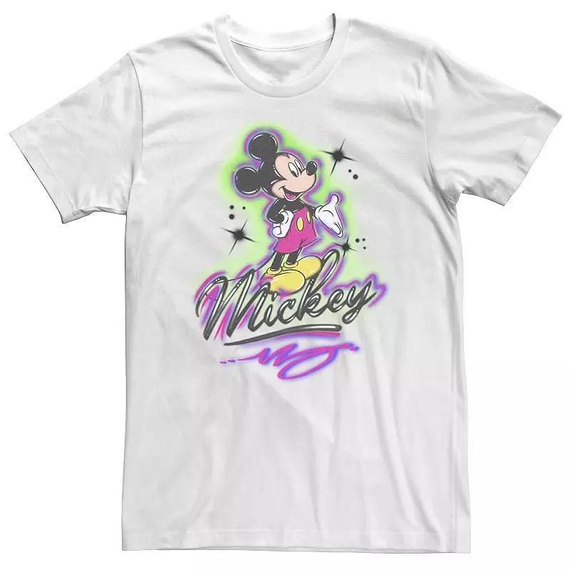 Big & Tall Disney Mickey & Friends Mickey Mouse Airbrush Portrait Tee, Men's,  Product Image