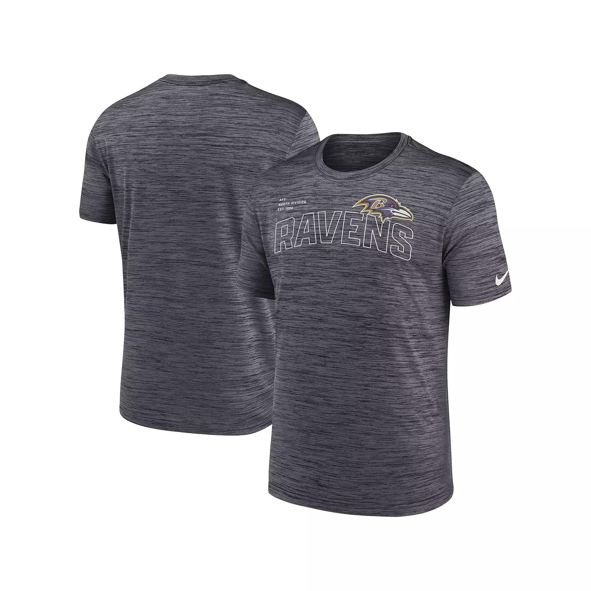 Men's Nike Black Baltimore Ravens Velocity Arch Performance T-Shirt,  Product Image