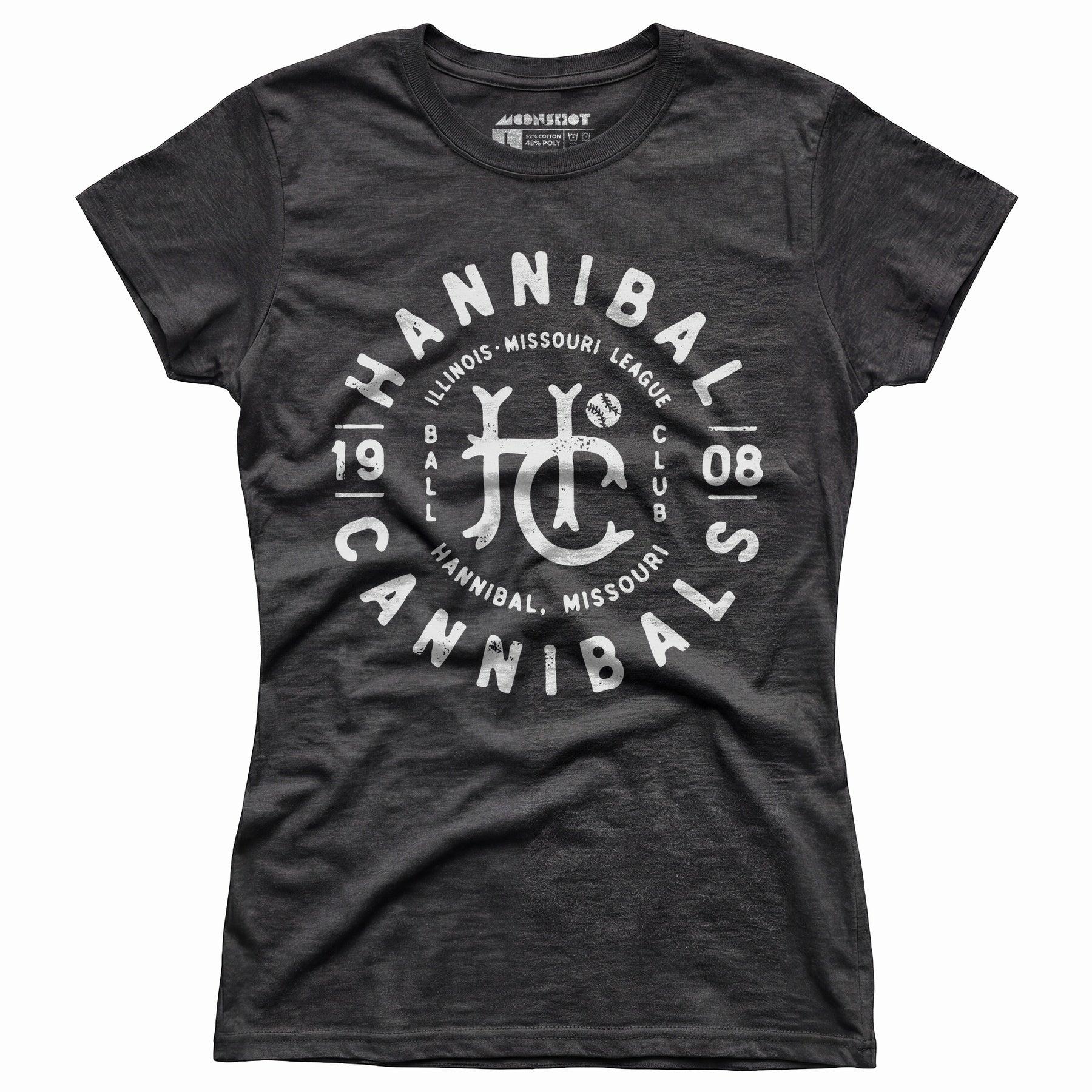 Hannibal Cannibals - Missouri - Vintage Defunct Baseball Teams - Women's T-Shirt Female Product Image