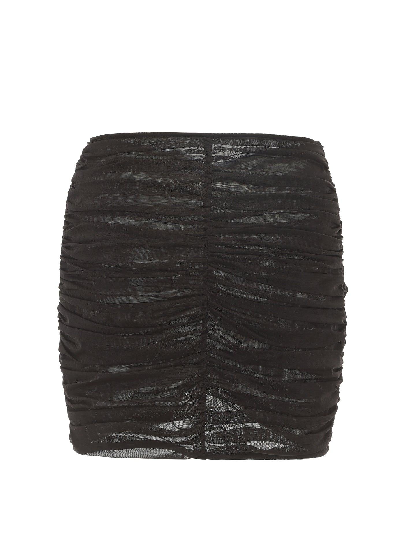 Gabrielle Mesh Skirt (Black) (Final Sale) Product Image