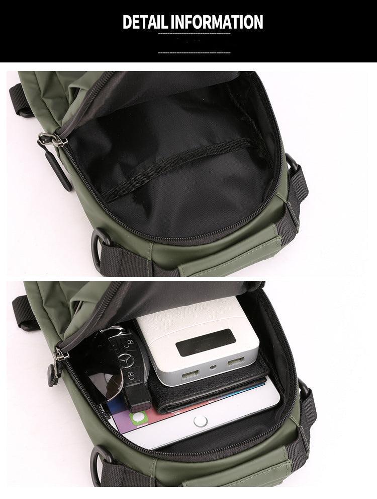 Lior Sling Backpack Chest Bag with USB Socket Small Travel Hiking Daypack Product Image