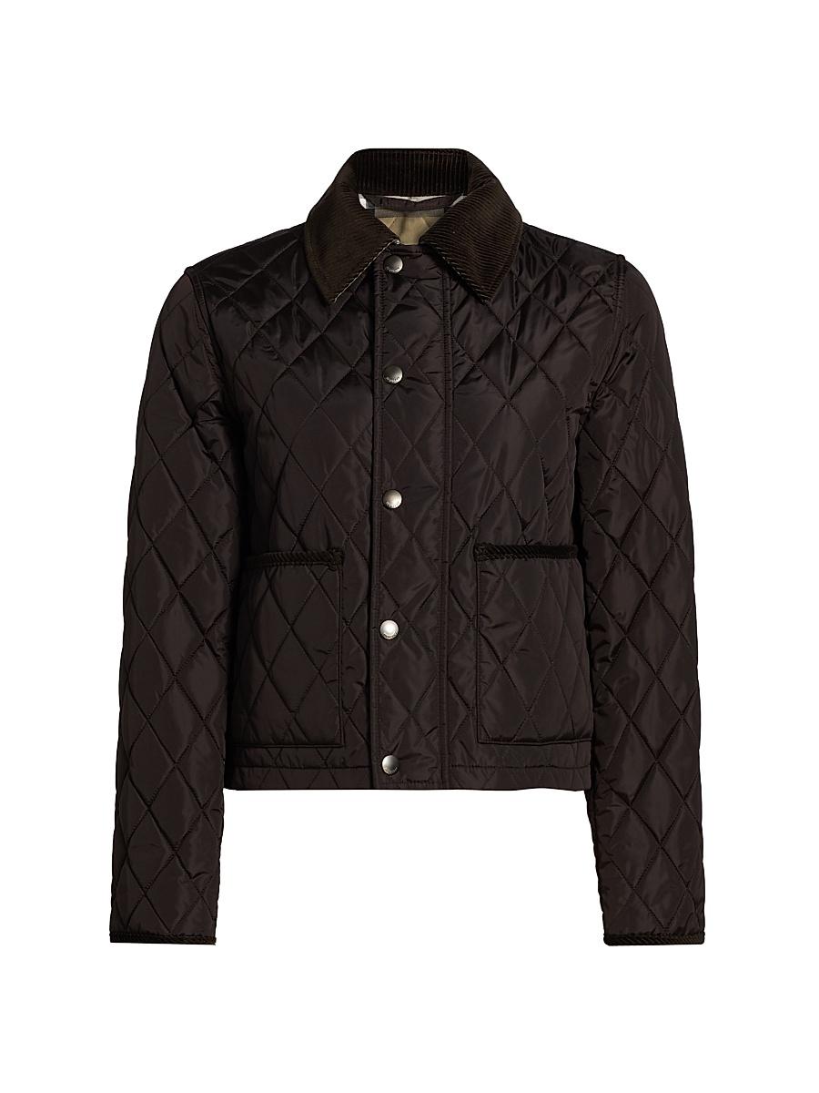 Womens Diamond Quilted Jacket Product Image