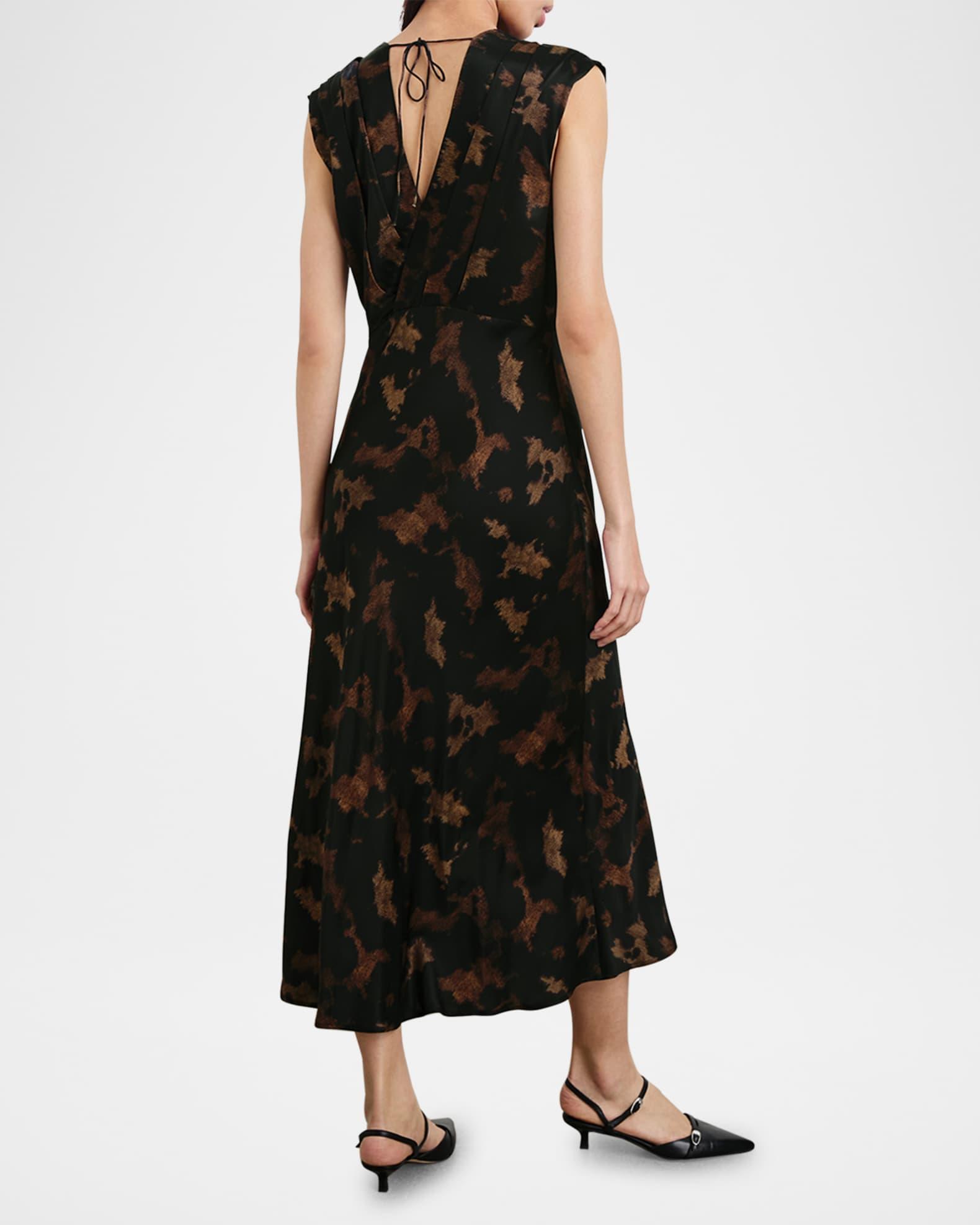 Odella Satin Midi Dress Product Image
