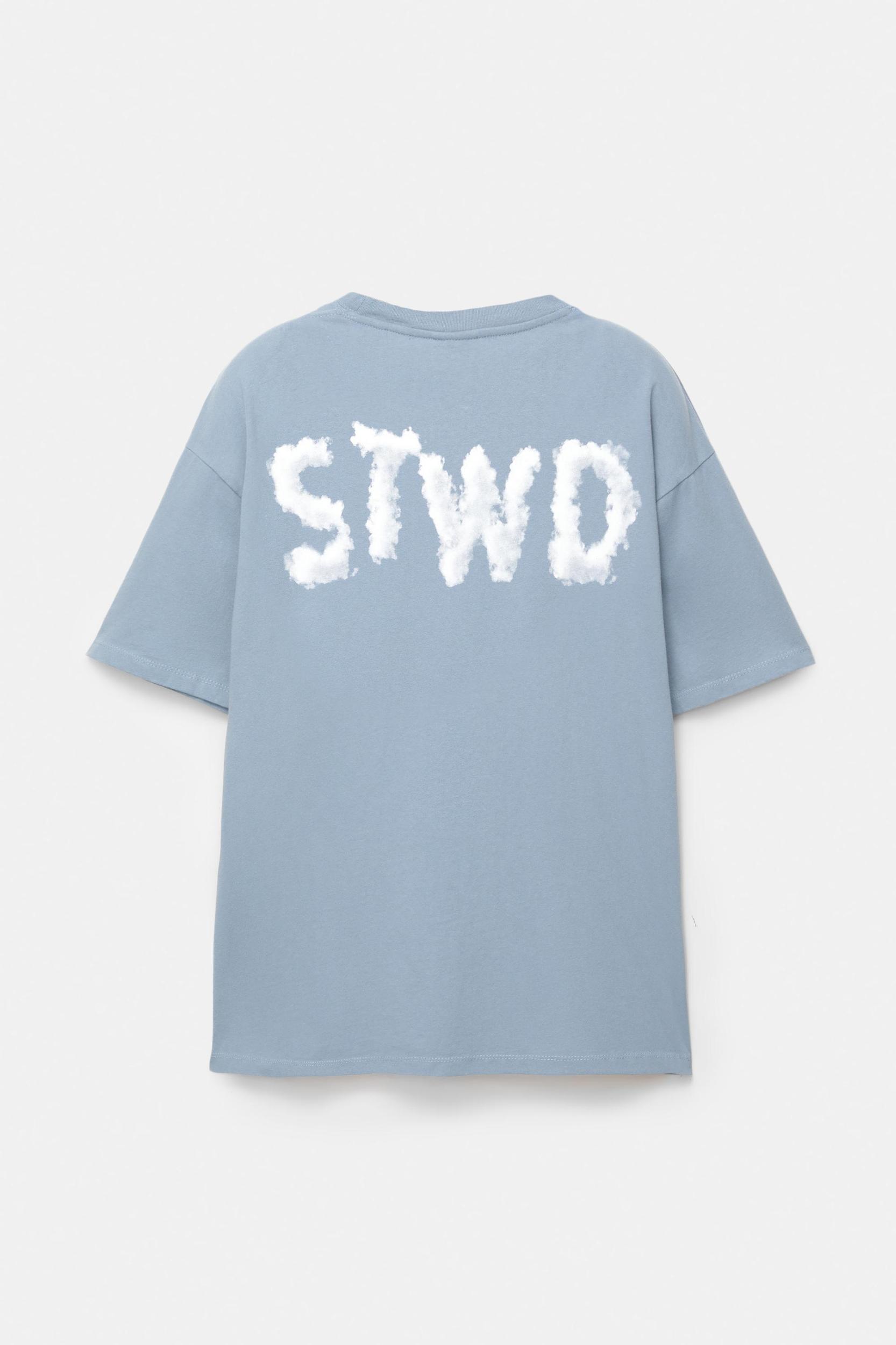 STWD T-shirt with plane cloud print Product Image