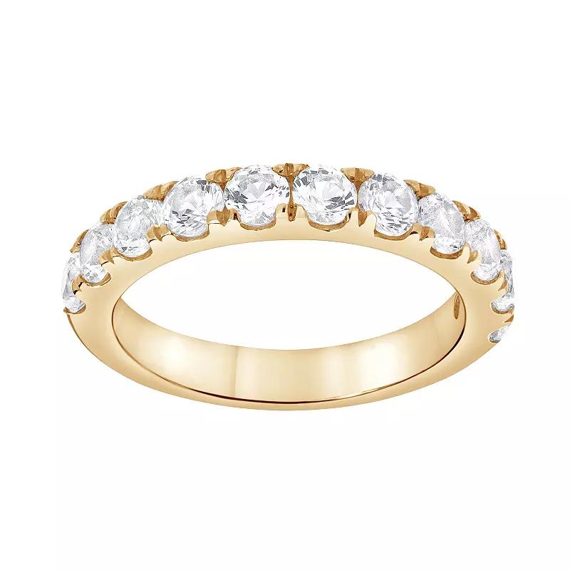 Gemstone Brilliance Lab-Created White Sapphire Ring, Women's, Size: 8, Gold Tone Product Image