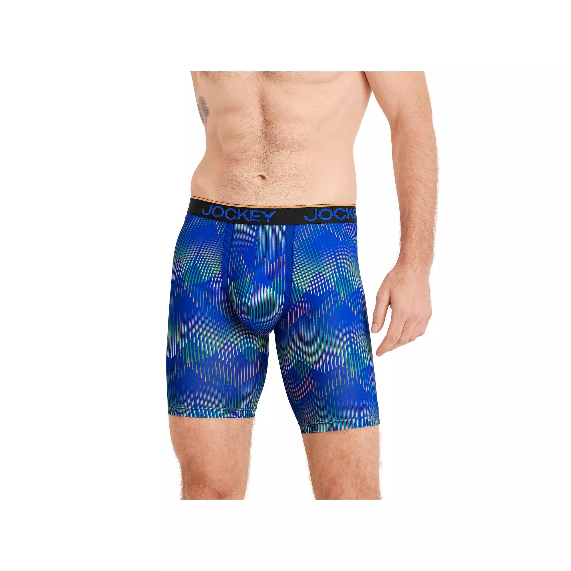 Men's Jockey 3-Pack Chafe-Proof Pouch Microfiber 8.5" Long Leg Boxer Briefs,  Product Image