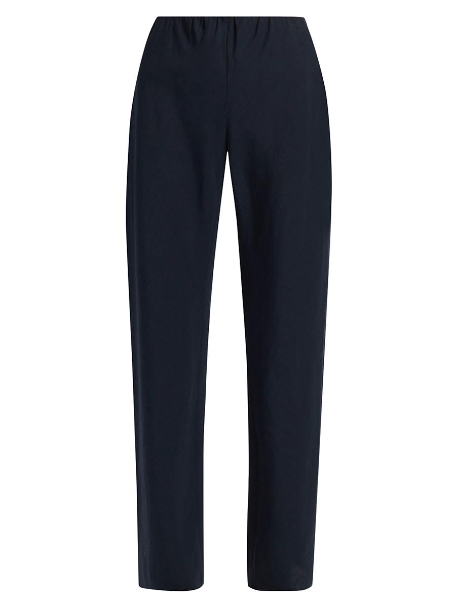 Cotton-Blend High-Waist Bias Pant Product Image