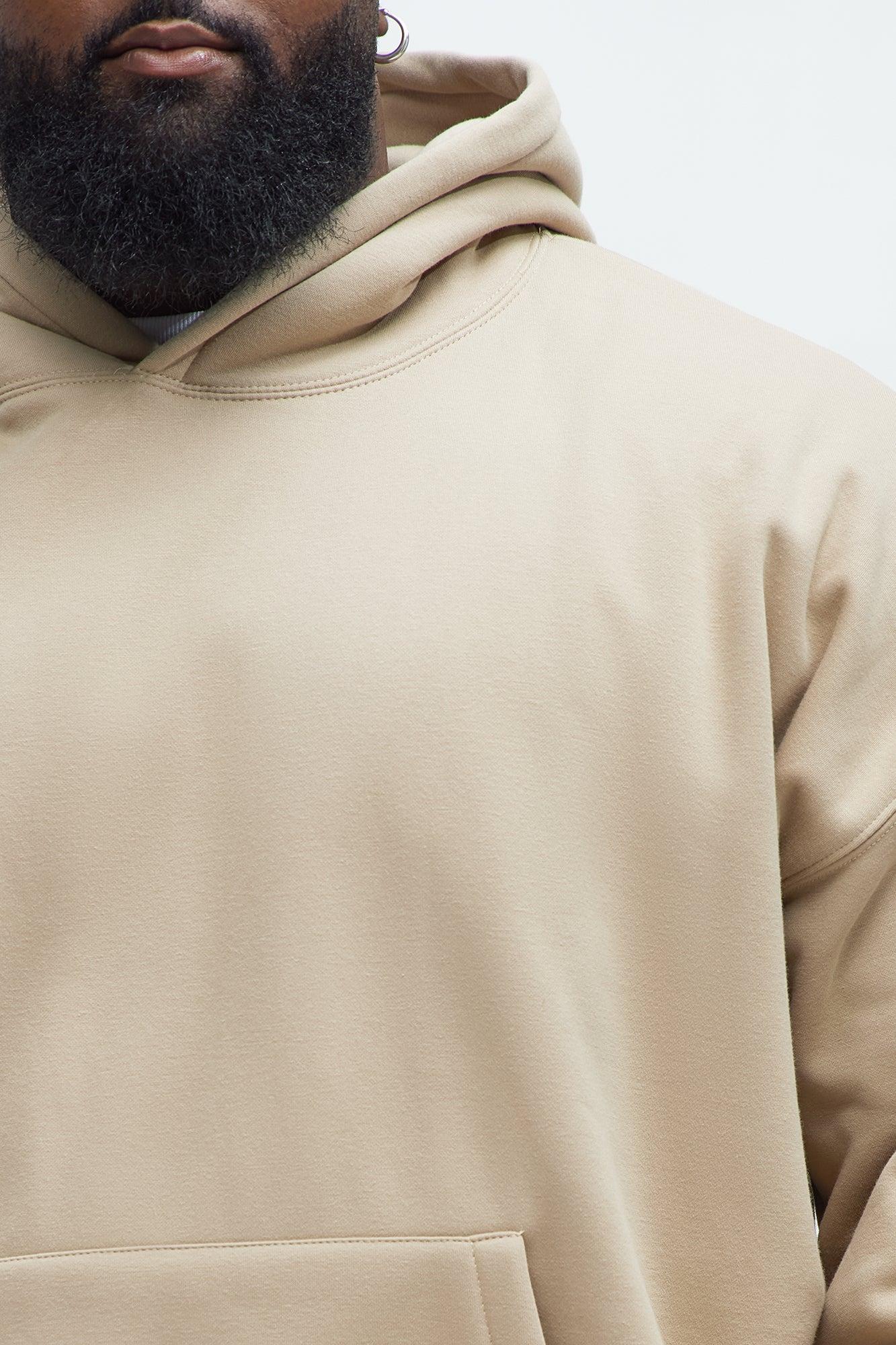 Tyson Oversized Heavyweight Hoodie - Taupe Product Image