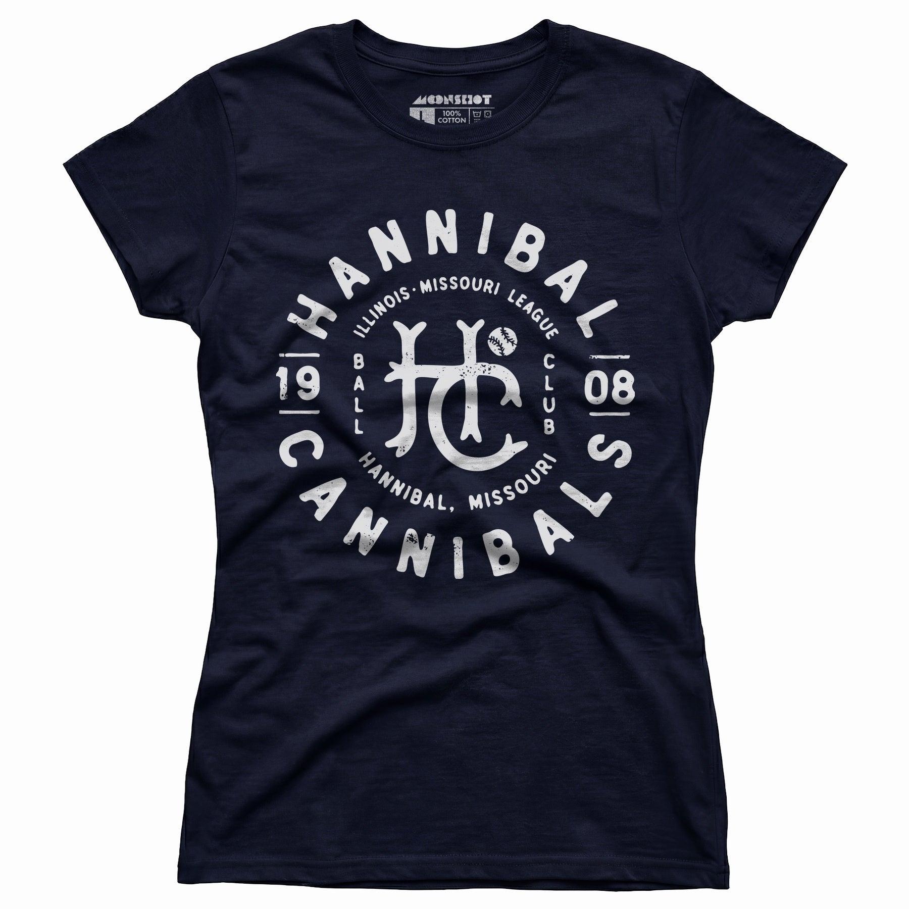 Hannibal Cannibals - Missouri - Vintage Defunct Baseball Teams - Women's T-Shirt Female Product Image