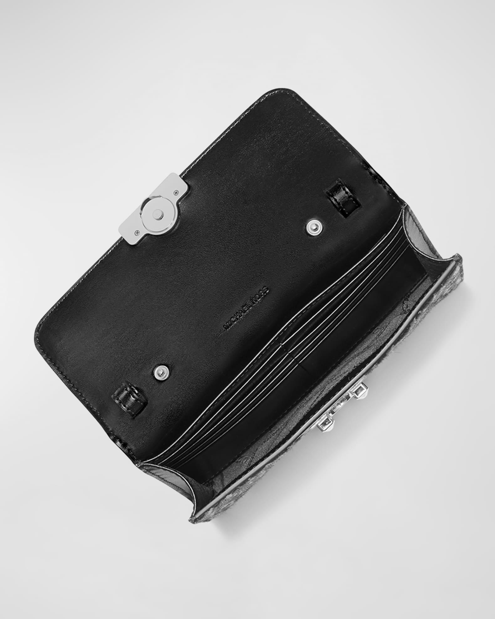 Tribeca Large Leopard Calf Hair Wallet on Chain Product Image