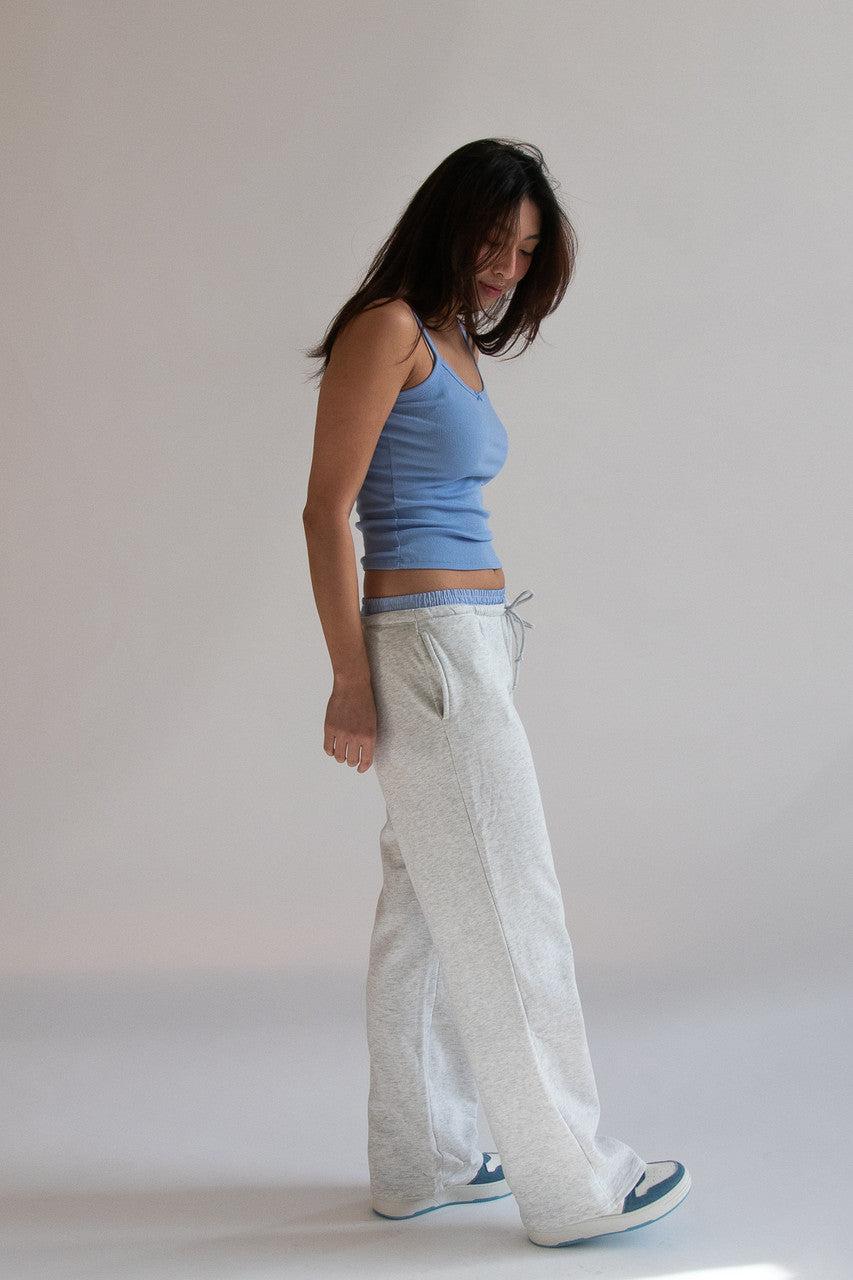 Boxer Waistband Wide Leg Sweatpants Product Image