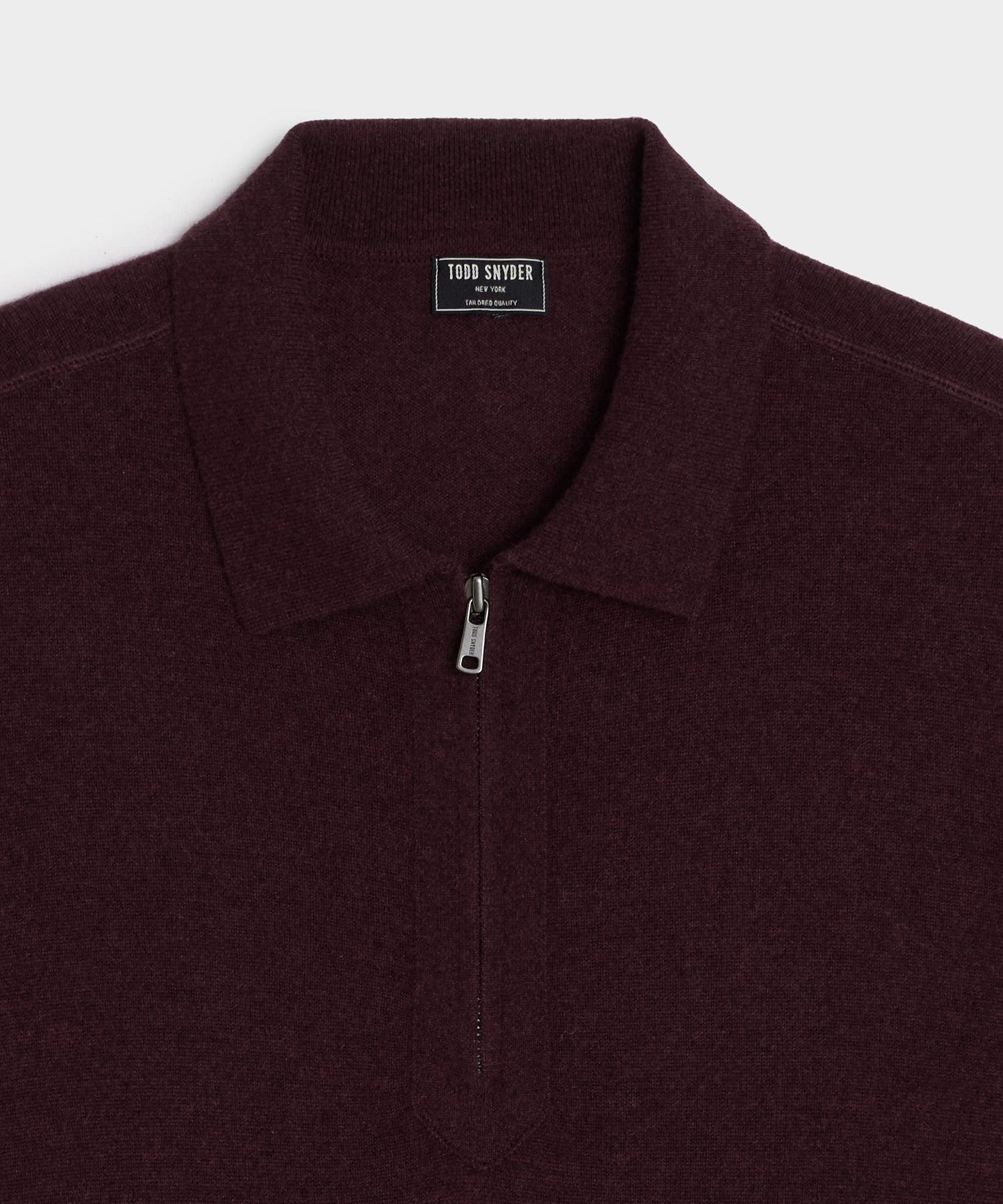 Cashmere Quarter-Zip Sweater Polo Product Image