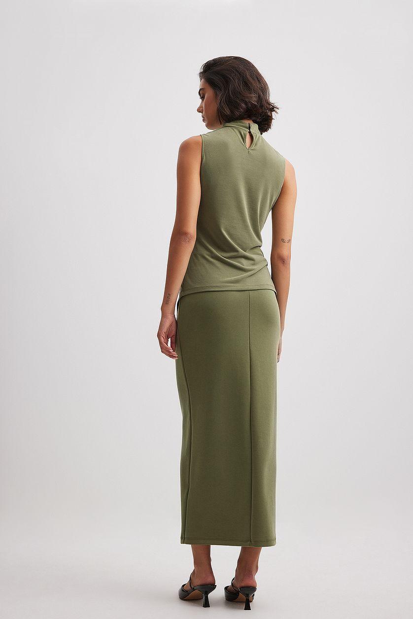 Modal Straight Fit Maxi Skirt Product Image