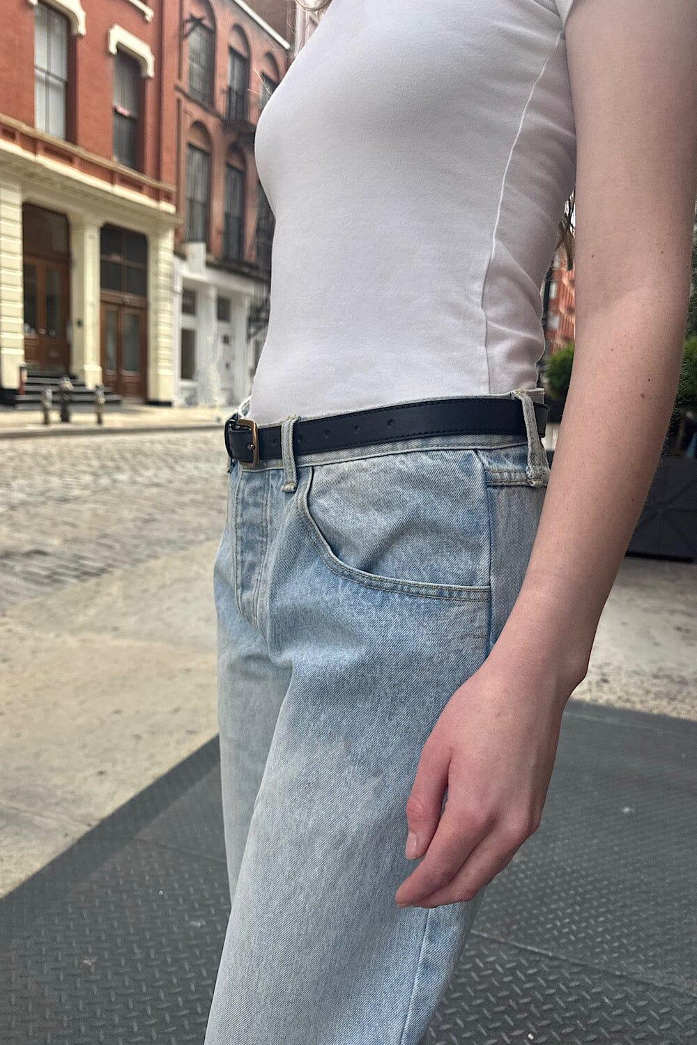 Faux Leather Buckle Belt Product Image