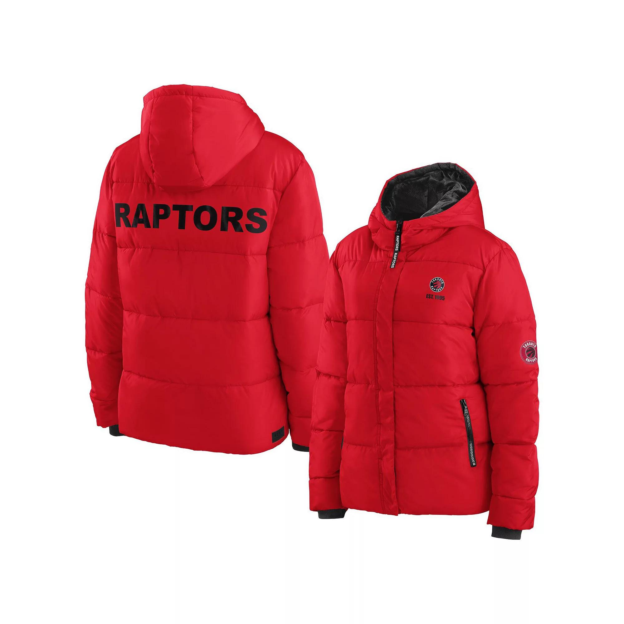 Women's WEAR by Erin Andrews Red Toronto Raptors Plush Puffer Full-Zip Jacket,  Product Image