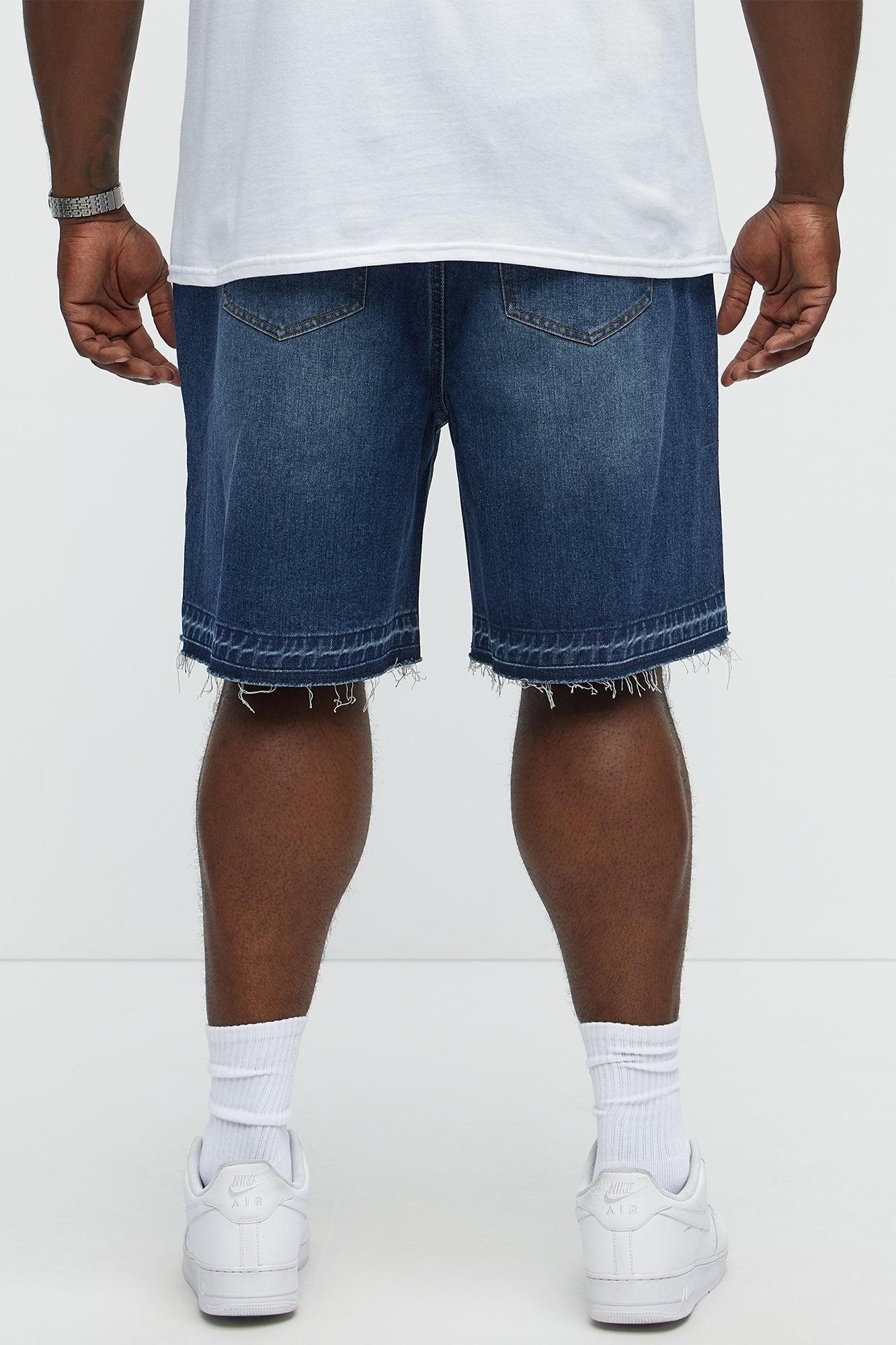 Relaxed Lemoyne Denim Shorts - Medium Blue Wash Product Image
