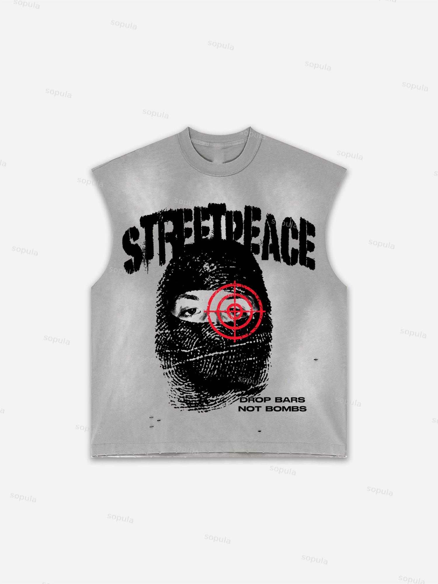 God Loves The World Saints Jesus Vintage Graphic Distressed Tank Top Product Image