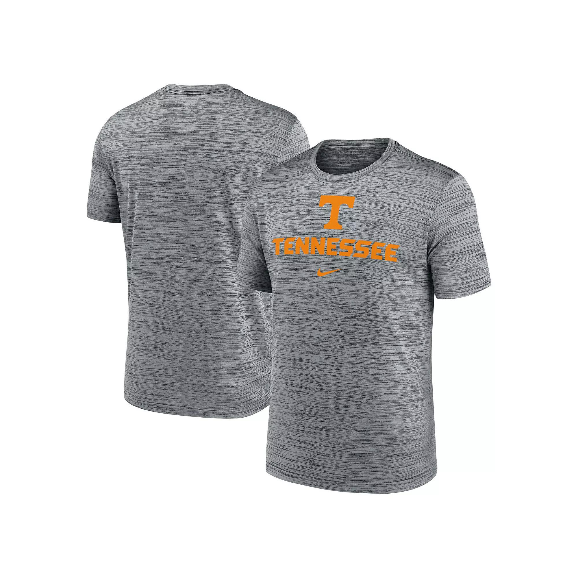Men's Nike Heather Gray Tennessee Volunteers Primetime Velocity T-Shirt, Size: 2XL, Grey Product Image