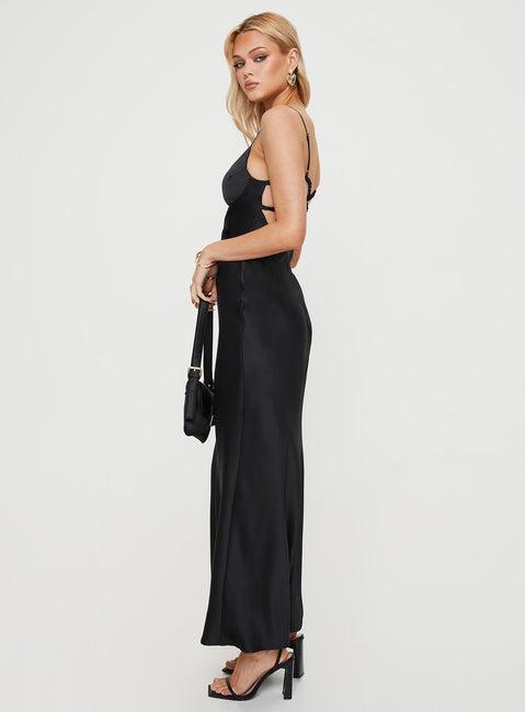 Ravia Maxi Dress Black Product Image