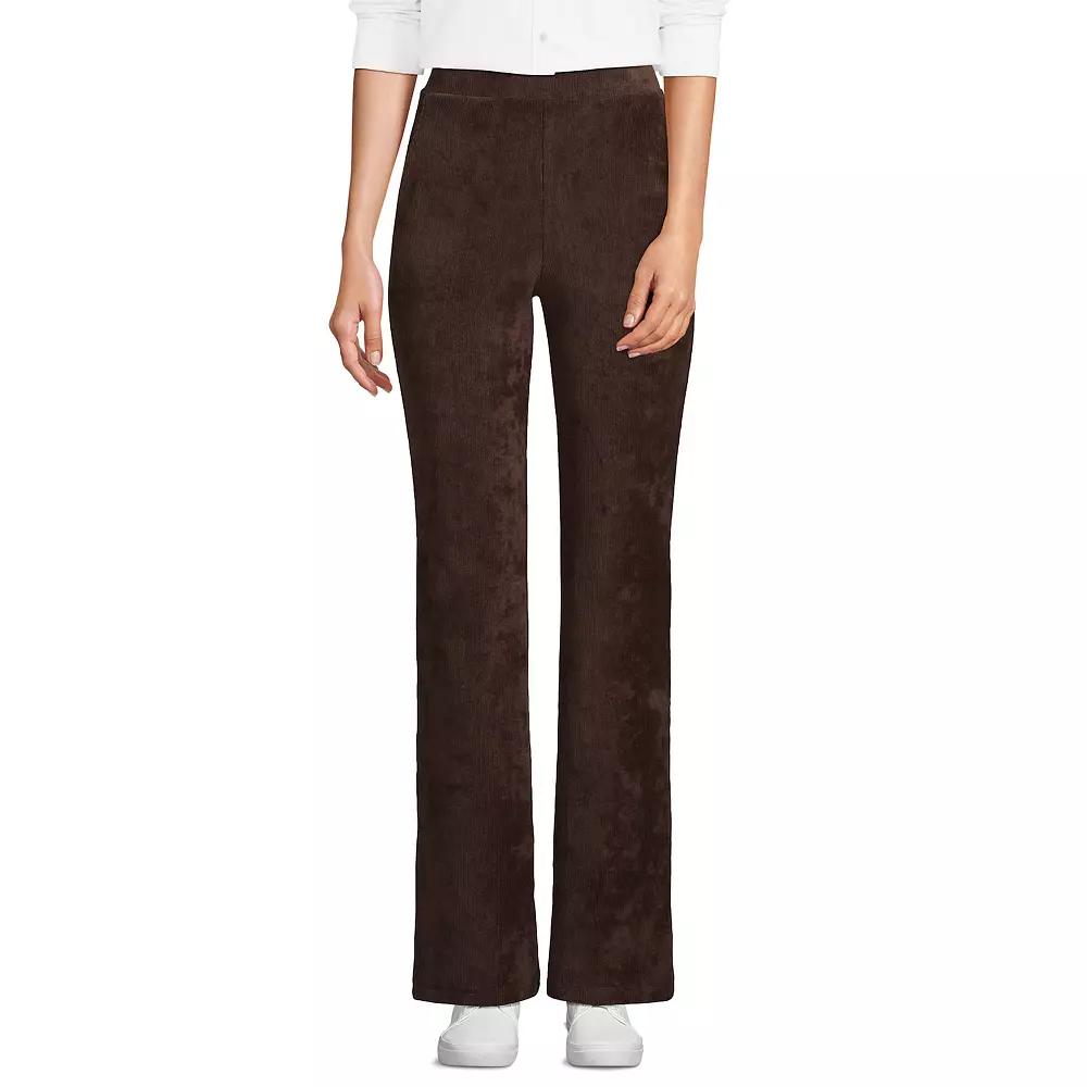 Women's Lands' End Sport Knit High-Rise Corduroy Bootcut Pants,  Product Image