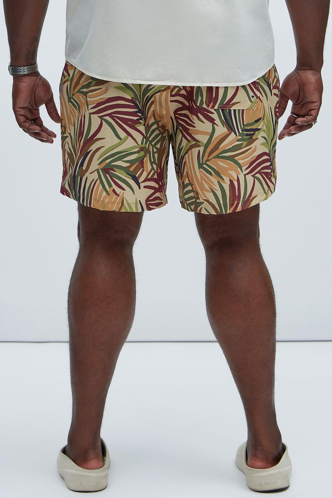 Hyde Foliage Swim Trunks - Green/combo Product Image